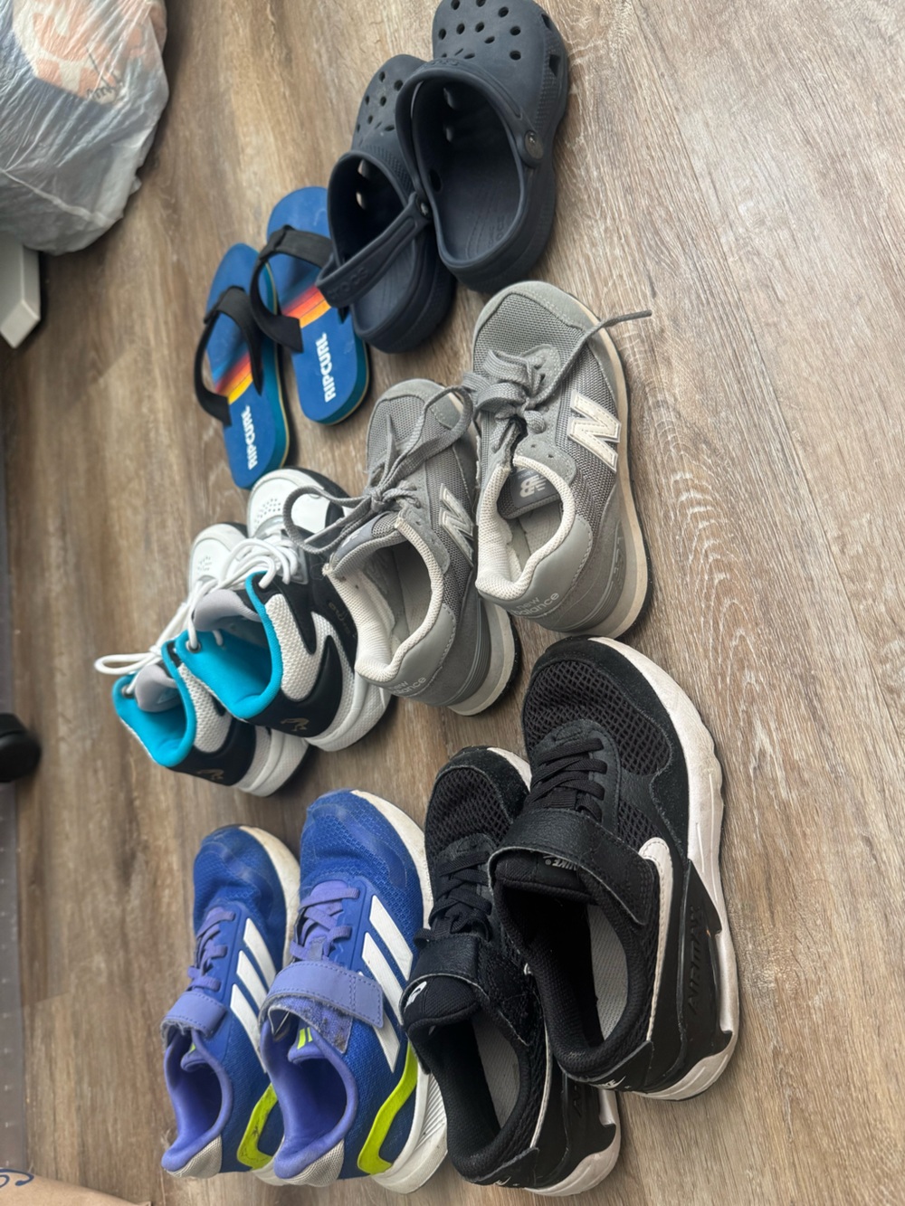 Lot of boys shoes